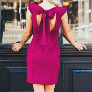 NWT Lauren James Gemma bow back dress XL